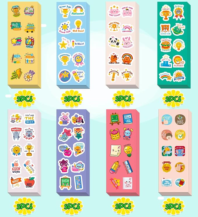 Back to School Supplies,400 Pcs Teacher Motivational Stickers for Kids | Back to School Gifts for Students,Teacher Must Haves Supplies Essentials Games Toys Gifts for First Day of School Classroom