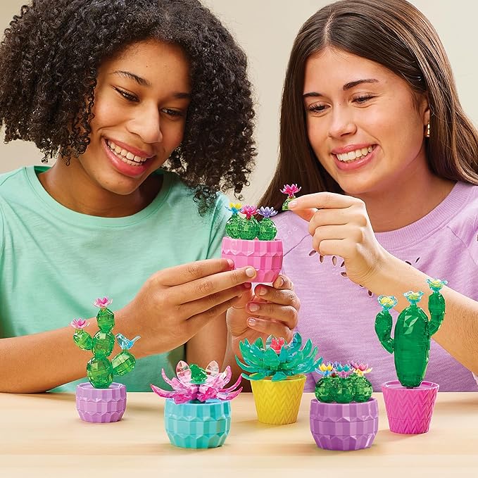 Cra-Z-Art Crystal Gem Creations Jewel Succulents Kit by RoseArt, 175+ Pieces, Great for Adults, Tweens and Children Ages 8+