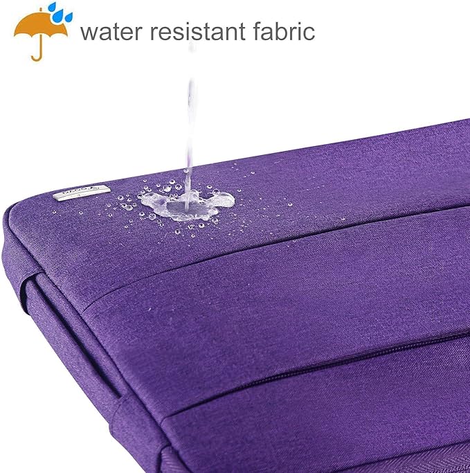 Voova Laptop Sleeve Carrying Case 13 13.6 Inch Compatible with MacBook Air 13 M1/M2/M3/M4, MacBook Pro 13/14, IPad Pro 13, Waterproof Slim Computer Cover Bag, Purple