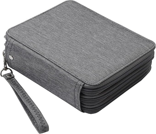 Portable Colored 72 Slots Pencil case Organizer with Printing Pattern for Watercolor Pens, Pencil Case Organizer for Artist