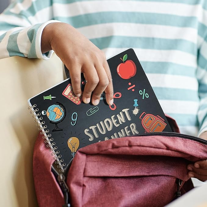 Student Planner 2026-2027 - Academic Year School Planner 2026-2027, July 2026- June 2027, 9" x 11", Note Pages & Back Pocket