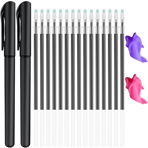 25pcs Magic Pen Refills, Magic grooved Writing Practice for Kids Special Disappearing Ink Pen, Suitable for Beginners to Practice Handwriting, Disappearing Ink Handwriting Book Magic Pen.
