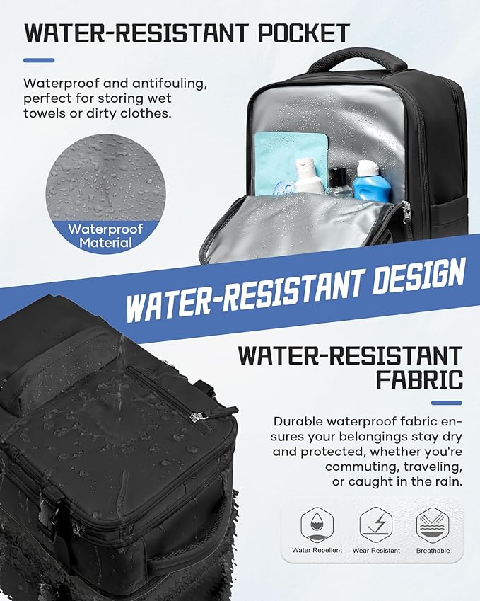 WONHOX Large Travel Backpack Carry on Flight Approved Laptop Work Business Backpack for Women Men Mochila de Viaje