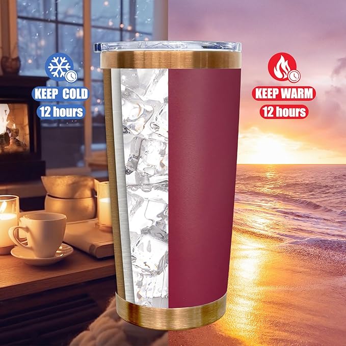20 oz Tumbler Bulk 12 Pack Stainless Steel Tumblers with Lids and Straws, Double Wall Vacuum Insulated Travel Coffee Mug for Laser Engrave, Powder Coated Cups for Hot and Cold Drinks (Red,12 pack)
