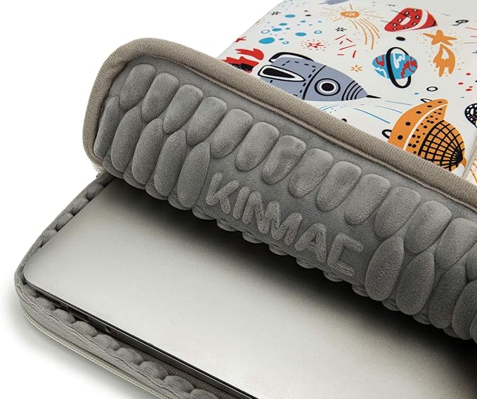 Kinmac 360° Protective Water Resistant Laptop Sleeve case Bag with Handle for MacBook Pro 14 inch,13.5 inch-13.9 inch and 14 inch Laptop(Spaceship)