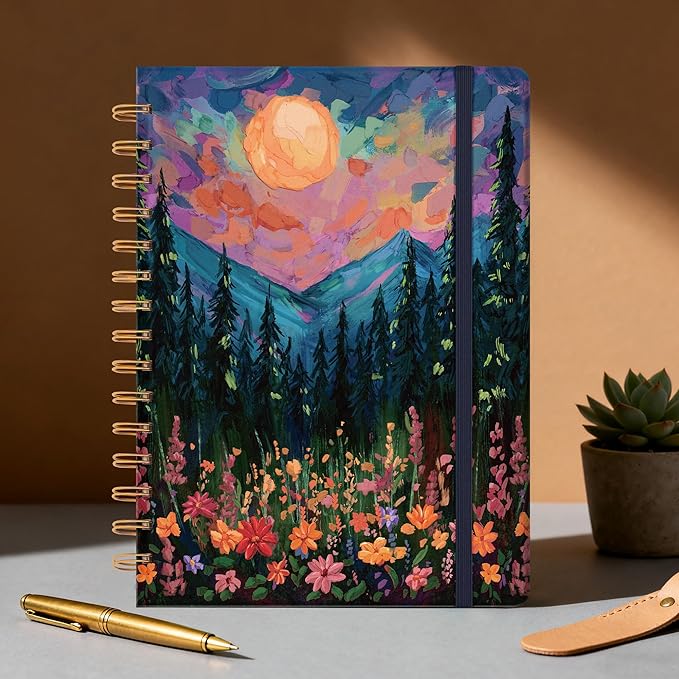 Planner 2026-2027 Monthly and Weekly Academic Planner July 2026 - June 2027, Hardcover Calendar 2026-2027 Agenda Daily Planner for Student Teacher School Office Supplies, 6" x 8.3", Wild Mountain