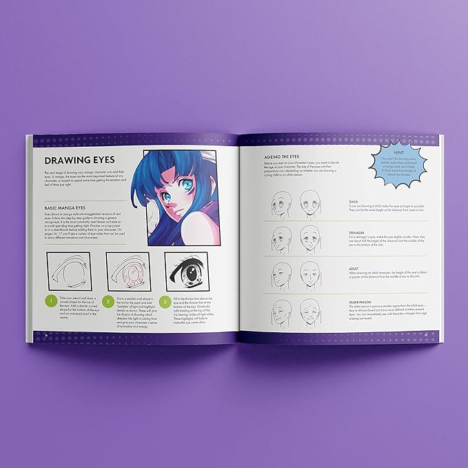 Hinkler Art Maker Masterclass Collection: How to Draw Manga Kit - Adults Drawing Kit – Draw Manga - Japanese Art - Drawing Stationary - Advanced Drawing Guide - Arts and Craft for Adults - Craft Kits