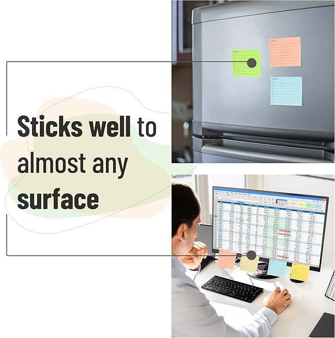Mr. Pen- to Do List Sticky Notes, 3"x4", 9 Pads, 360 Sheets, Lined Checklist Sticky Pads with Smooth Writing, Easy Peel-Off, Thick Paper for Planning, Office, School & Daily Tasks