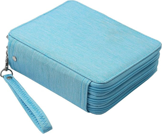 Portable Colored 72 Slots Pencil case Organizer with Printing Pattern for Watercolor Pens, Pencil Case Organizer for Artist