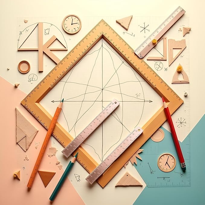 2Pcs Rose Gold Ruler, Metal Drawing Ruler, Brass Straight, Unisex Learning Measuring Bookmark Stationery for School Office Math Geometry Gift Drafting Tools and Kits