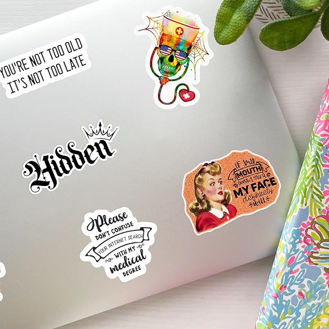 Custom Crown Name Sticker Personalized Color Name Prince Princess Cute Decal Waterproof Vinyl Decal for Water Bottles Tumblers Laptops Hard Hat Cars Kindle for Women Men Teachers