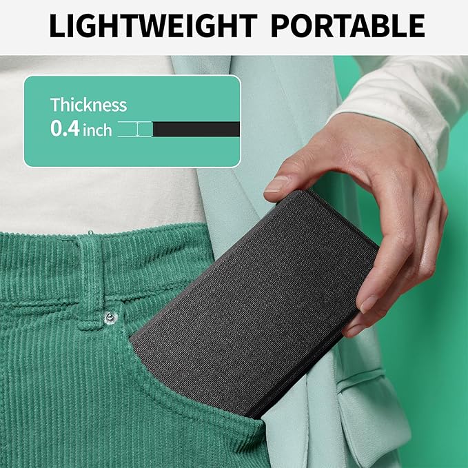 LCD Writing Tablet for Adult: Mini 6.5 Inch Full Screen Digital Notepad with Hall Switch and Tablet Case Reusable Writing Pad Portable Use for Office Study Teaching