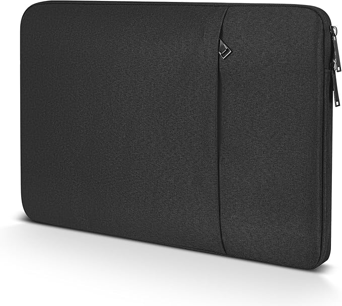 14 Inch Laptop Sleeve Case for DELL XPS 15 / Inspiron 14, HP Pavilion 14/Chromebook 14/Steam 14, Lenovo ideapad 14, ASUS Vivobook 14, Water Resistant Computer Sleeve 14 Inch Laptop Bag -Black