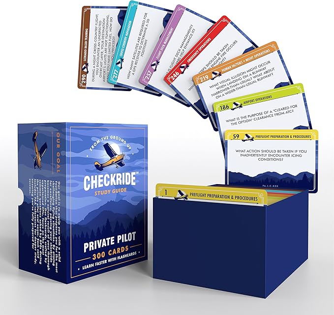 Private Pilot Flashcards | 310 Oral Exam & Written Test Study Cards | ACS Task Code Organized | CFI-Developed Checkride Prep | VFR Knowledge Test Guide