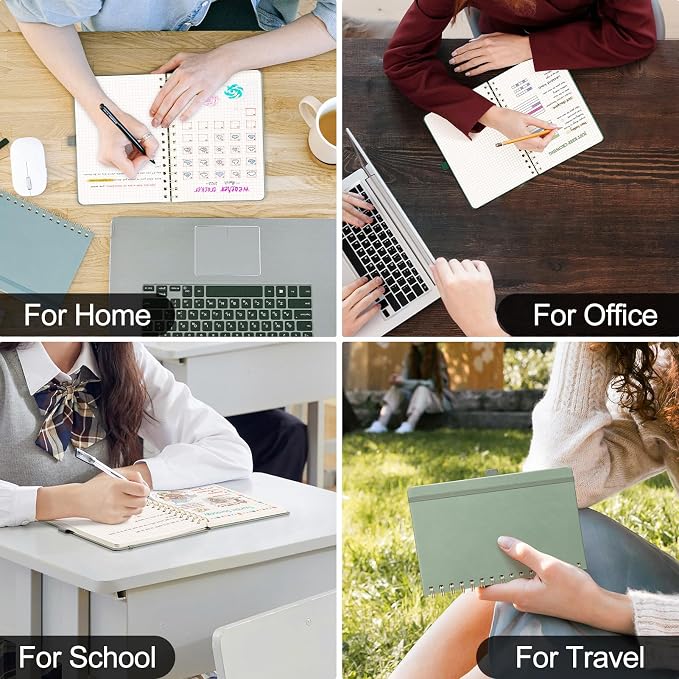 AHGXG Graph Paper Notebook, 140 Pages, B5 (7.6" x 10")