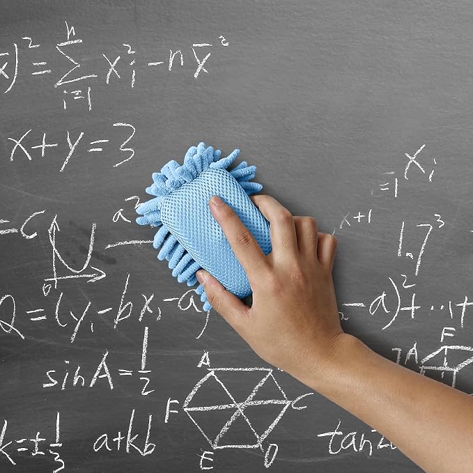 Mr. Pen- Magnetic Microfiber Shag Whiteboard Erasers, 4" x 6", 4 Pack