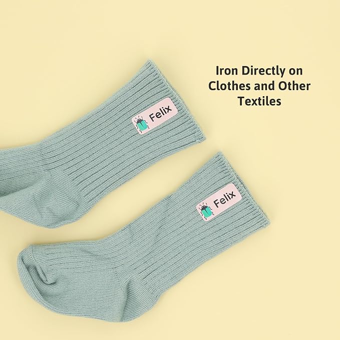 Iron-On Name Labels & Clothing Labels for Nursing Home (120) – Iron On Name Tags & Name Labels for Clothing & Clothes, School & Daycare – Waterproof - Insects