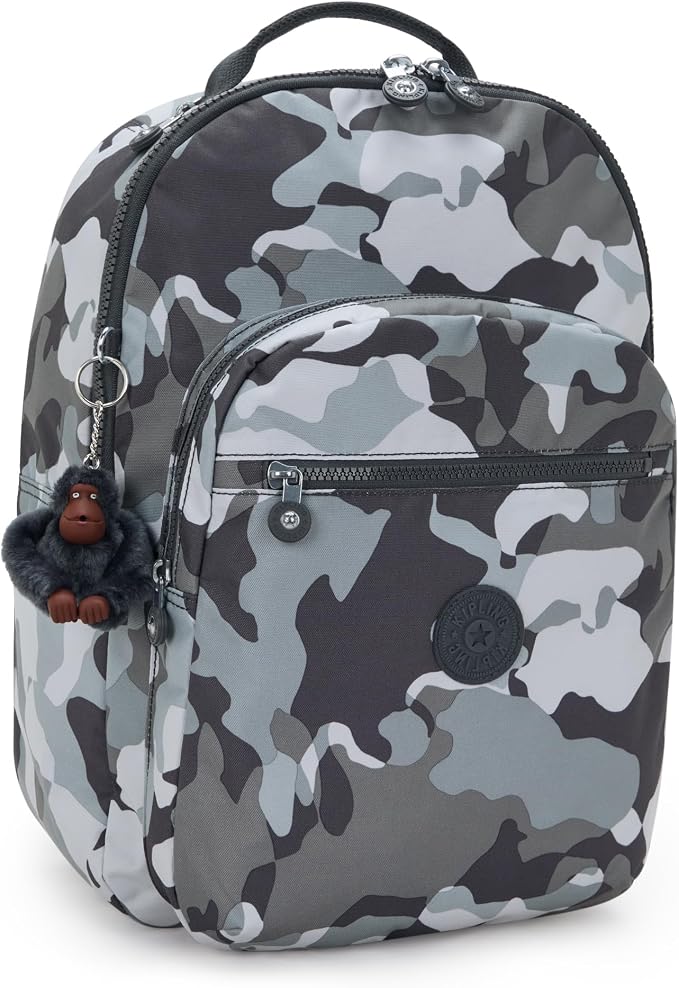 Kipling Women's Seoul 15" Laptop Backpack, Durable, Roomy with Padded Shoulder Straps, Built-In Protective Sleeve
