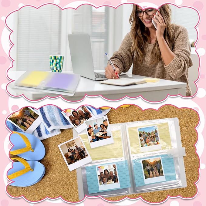 4x6 Index Card Holder Binder Premium Flash Card & Note Card Organizer with Protective Sleeves 200 Cards Capacity Perfect for Recipes, Study, Business, Projects, Memory Keeping