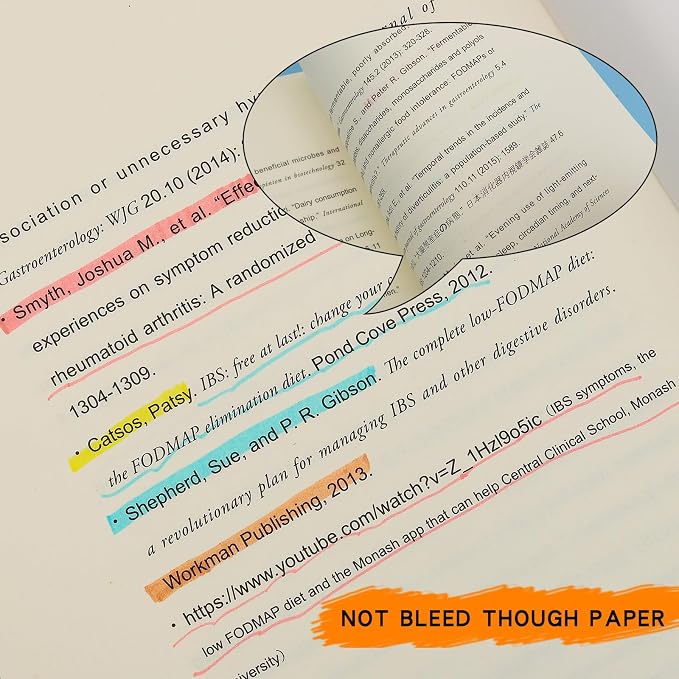 Pastel Highlighters - 15 Pcs Assorted Colors Dual Tip Real Mild Highlighter Markers, Chisel & Fine Tips for Bible Journaling, Note Taking, School Supplies, No Bleed