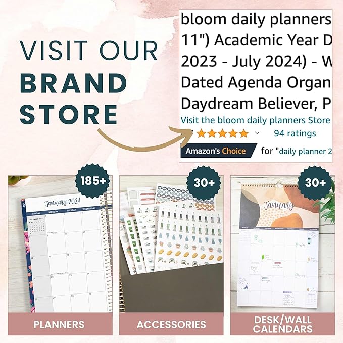 bloom daily planners Bright & Colorful Calendar Essentials Planner Stickers - 8 Sheets, 1629 Stickers Per Pack! - Color Coordinating Monthly Headings, Dates, Icons, Etc. - Happy Seasons