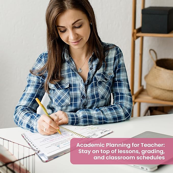 Planner 2026–2027, Academic Monthly Weekly Spiral Calendar, July 2026 – June 2027, Hardcover Agenda Notebook with Tabs, 6.3" x 8.5", Perfect for Students, Teachers, School & Daily Planning - Soft Blossoms