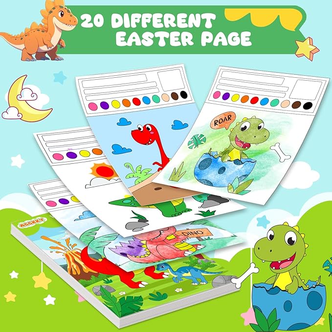 AGGKKY Paint with Water Coloring Books for Kids Toddlers Mess Free Watercolor Painting Sets Arts and Crafts for Kids 3+ Travel Activities Birthday Stocking Stuffers Toy Gift