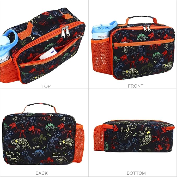 RHCPFOVR Kids Lunch Bag - Insulated Lunch Box for Boys Girls,Washable Lunch Bag and Reusable Toddler Leak-proof Lunchbox for School and Daycare