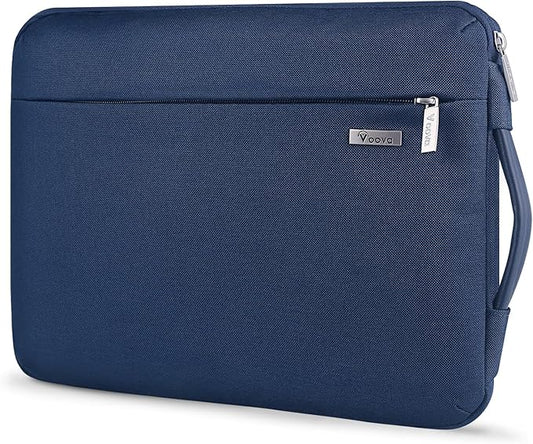 Voova Laptop Sleeve Case 14 15 Inch with Handle, 360° Protective Waterproof Slim Computer Bag Cover Compatible with MacBook Air 15 M2/M3/M4 2024-2025, MacBook Pro 14/15, Hp Chromebook 14, Blue