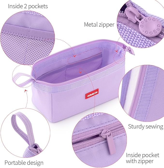 CICIMELON Pencil Case Large Capacity Pencil Pouch Pen Bag for School Teen Girl Boy Men Women