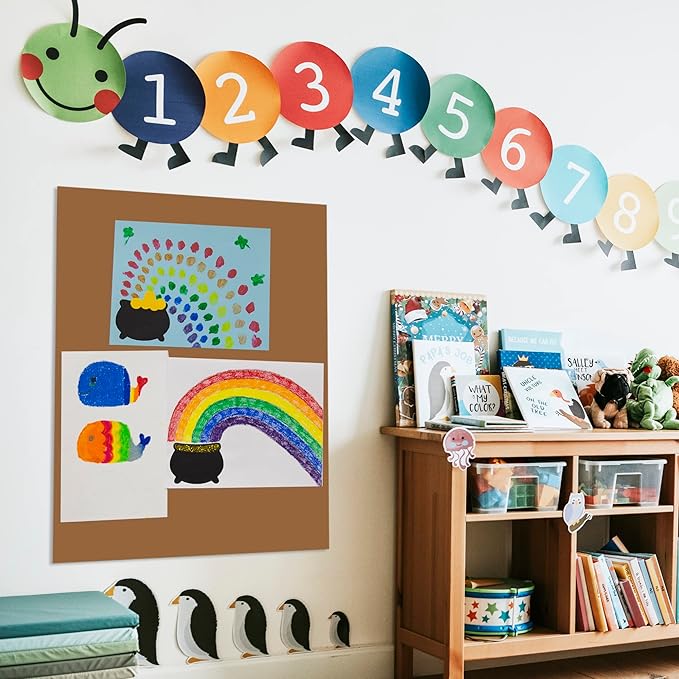 BAZIC Products Foam Board 20" X 30" Brown, Colored Foam Boards 3/16 Inch Thickness, 4 Count, Presentation Signboards School Craft Project Framing Display