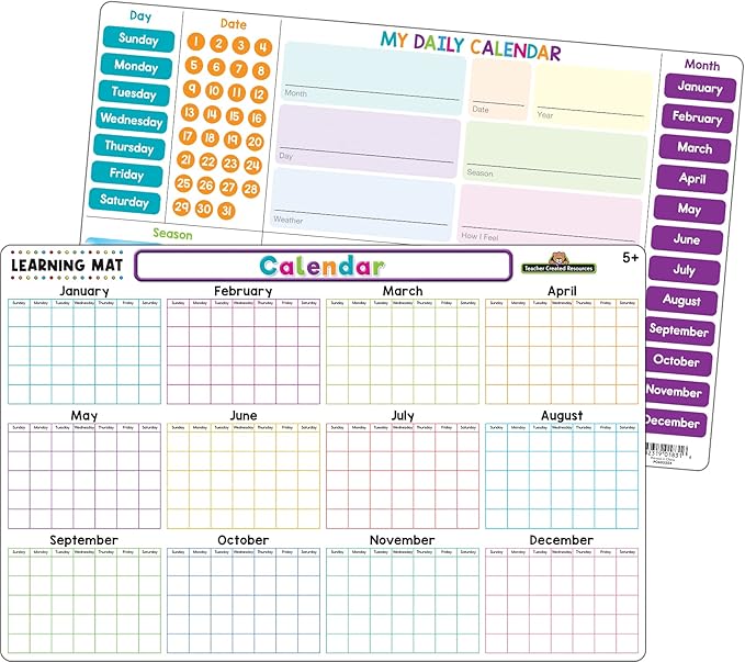 Teacher Created Resources Calendar Learning Mat (TCR21024)
