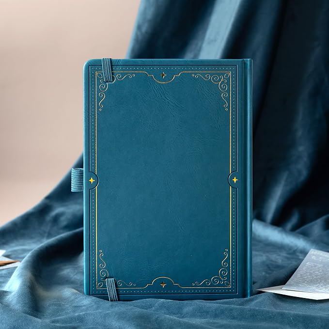 TIEFOSSI Tree of Life Journal, A5 Lined Journal for Women Men, Aesthetic Notebook with 316 Numbered Pages, Hardcover Vegan Leather Journals with Bookmark, 100 GSM Thick Paper