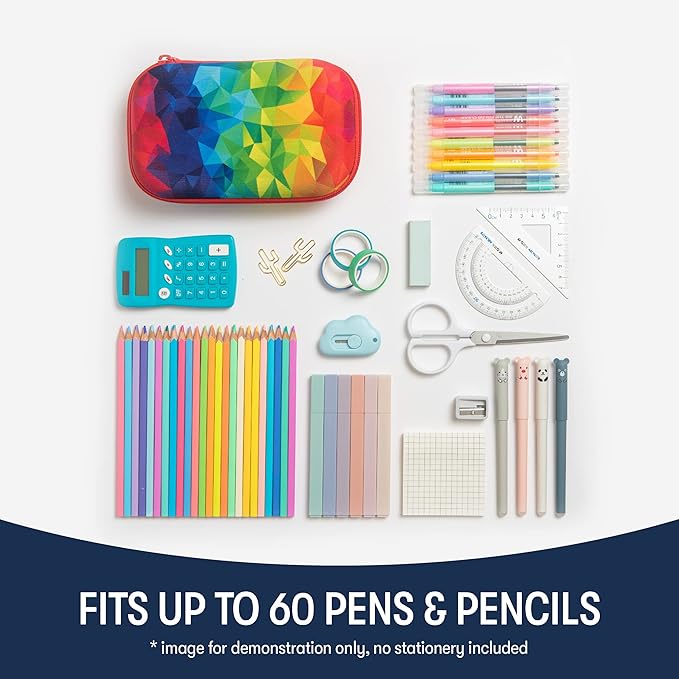 ZIPIT Colorful Pencil Case for Girls, Cute Pencil Box for School, Large Capacity Stationery Organizer Box