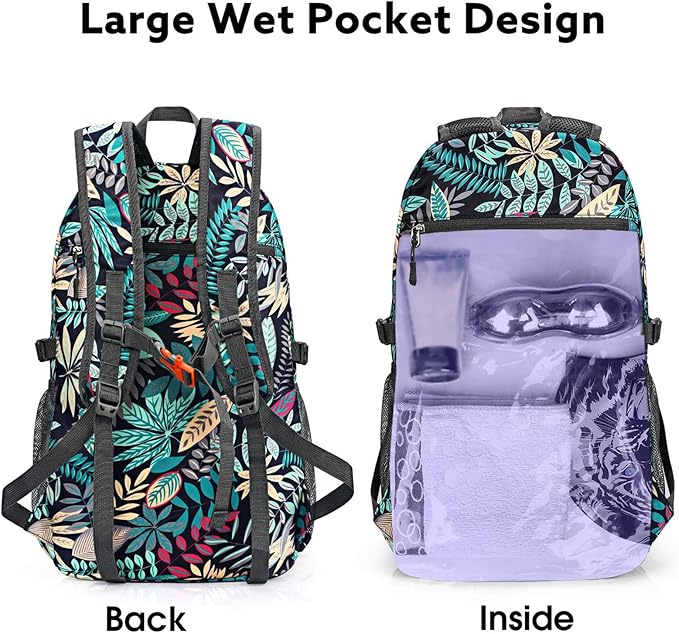 G4Free Lightweight Packable Hiking Backpack, Waterproof Travel Daypack