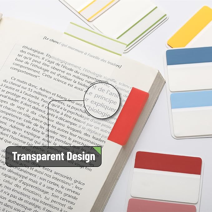 Mr. Pen- Sticky Index Tabs, 500 Pcs, 21 Sets, Colorful, Writable Colored Pages Markers Labels for Reading Notes, Books, Binders, Notebook, Folders and Classify Files, Water-Resistant