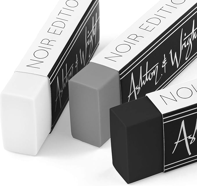 Ashton and Wright - Classic Eraser - Latex Free Plastic Rubber (Pack of 20, Grey Tones)