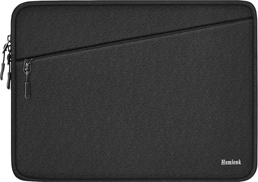 Laptop Case 14 inch, Traveling Water Resistant Laptop Sleeve with Pocket, Shockproof Protective Carrying Notebook Cover Bag Compatible for 14 Inch MacBook Air/Pro, HP, Lenovo, Dell, ASUS, Acer, Black