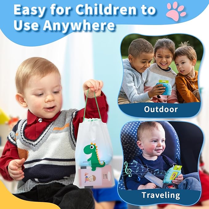 Aullsaty Toddler Toys Bilingual English and Spanish Talking Flash Cards for 1 2 3 4 5 6 Year Old Boys and Girls, Autism Sensory Toys for Autistic Children, Learning Educational Speech 250 Sight Words