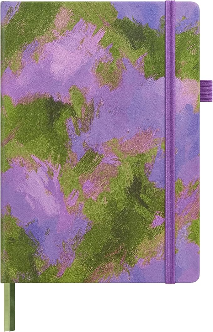 &And Per Se Hardcover Notebook – A5 5.7"x8" College Ruled, 160 Pages, 100gsm Thick Paper – Aesthetic Journal for Women, Gift-Ready Planner, Everyday Writing Notebook (Lavender Grove)