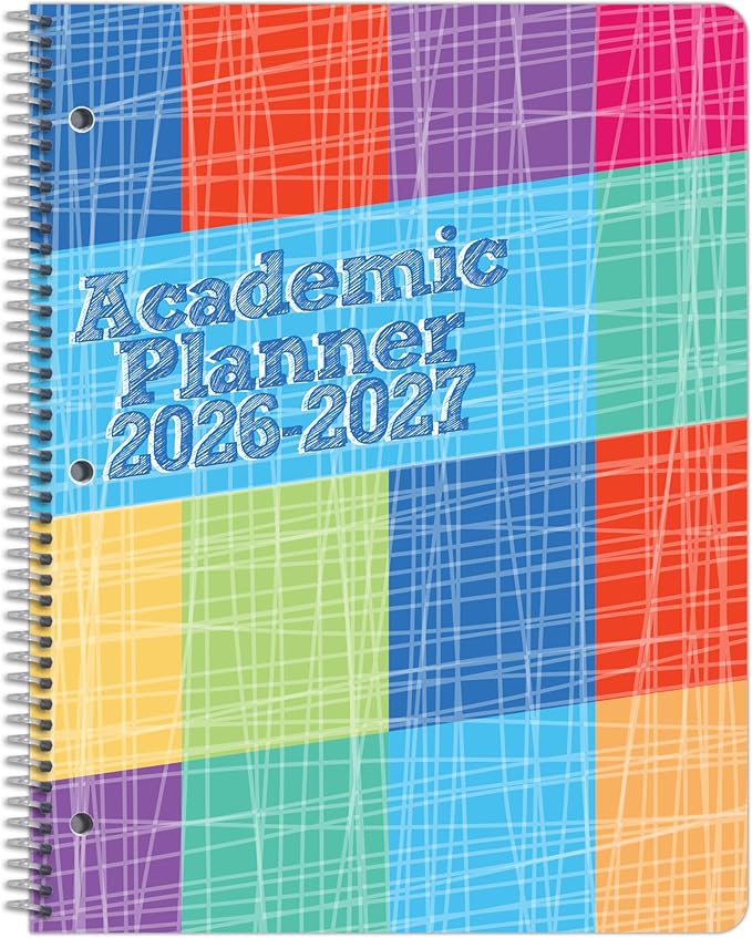Dated Elementary Student Planner 2026-2027 Academic School Year, Large (8.5" by 11") Block Style Datebook with Imagine Cover