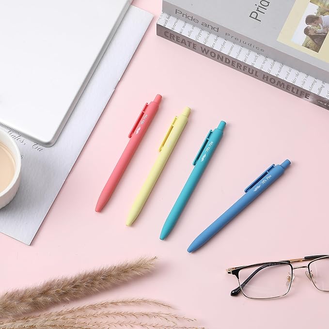 Mr. Pen- Aesthetic Highlighters and Gel Pens, 8 Pack, Candy Colors Bible Highlighters No Bleed, Fine Point 0.7mm Gel Pens, Fast Dry and No Smear for Bible Journaling, Planner, School Supplies