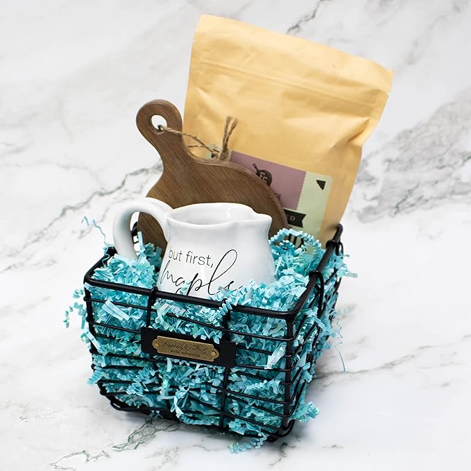 MagicWater Iridescent Crinkle Cut Paper for Gift Baskets - 2LB Diamond Pastel Blue - Perfect for Shredded Paper Filler, Basket Filler, Gift Boxes, Bridesmaid Gifts, Halloween Stuffers
