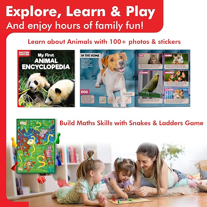 Doctor Jupiter Little Genius Kit | Educational Science Kits, STEM Toys for 4-5-6 Year Old Boys & Girls | Preschool Learning Toys & Activities | Science Experiments, Gifts for Kids 4-5-6 Year Old