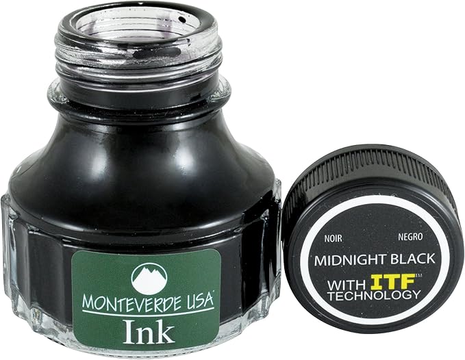 Monteverde USA Ink with ITF Technology, 90 ml Midnight Black (G308MB)
