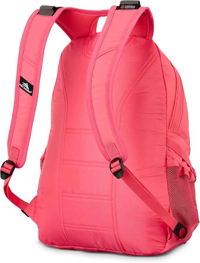 High Sierra Loop Backpack, Travel, or Work Bookbag with tablet sleeve, One Size, THRIFT PINK