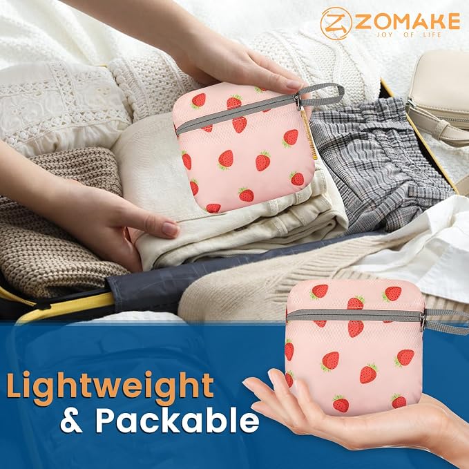 ZOMAKE Lightweight Packable Backpack 25L, Foldable Hiking Daypack | Water Resistant Small Folding Backpacks for Travel, Everyday Carry, Multi-Pocket Layout, Breathable Shoulder Strap