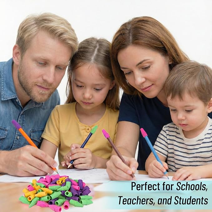 Mr. Pen- Pencil Top Erasers Bulk, 120 Pack, Latex-Free, No-Smudge