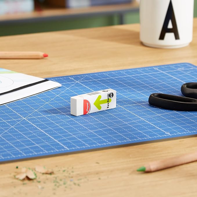 Maped Technic 600 Vinyl Eraser, White, Pack of 2 (011722US)