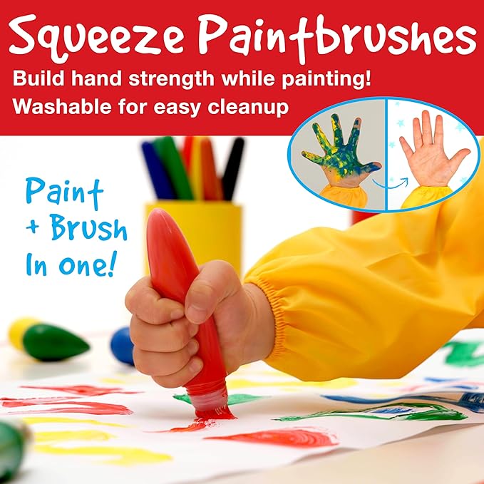 Faber-Castell Little Creatives ArtPlay Set: 15 Piece Toddler Art Set, Jumbo Crayons, Toddler Painting Set, and Kids Art Supplies, Spring Craft Supplies (Ages 3+)